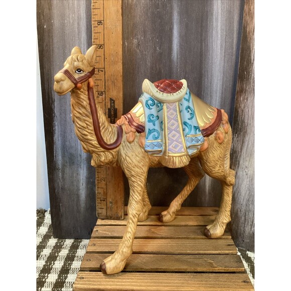 Hawthorne Village Nativity King Balthazar & Standing Camel Porcelain Kinkade - Picture 8 of 14